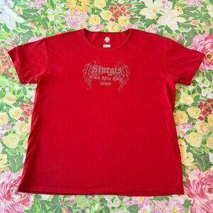 Sturgis Rally T-shirt 2009 2x Women Red